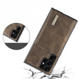 Case for Samsung Galaxy S23 Ultra, DG.MING 2in1, brown