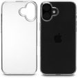 Case for iPhone 16, ERBORD Slim, transparent + 9H glass