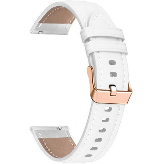 Leather Belt for Samsung Galaxy Watch 42mm - White