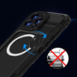 IP68 Waterproof Case for iPhone 16 Pro Max, SHELLBOX MagSafe, black