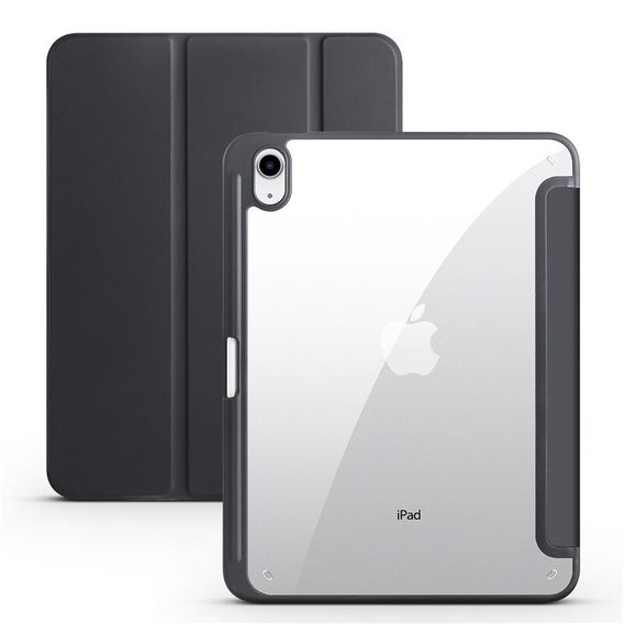 Case for iPad 10.9 2022 10 Gen, Smartcase Hybrid, with stylus space, black