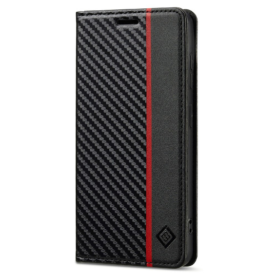 LC.IMEEKE Carbon flip case for Samsung Galaxy A57 5G, black