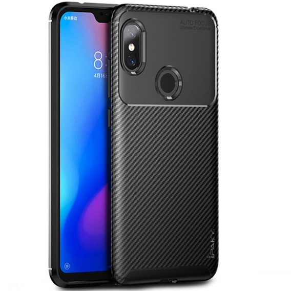 Case for Xiaomi Redmi Note 6 Pro, Carbon Gel, black