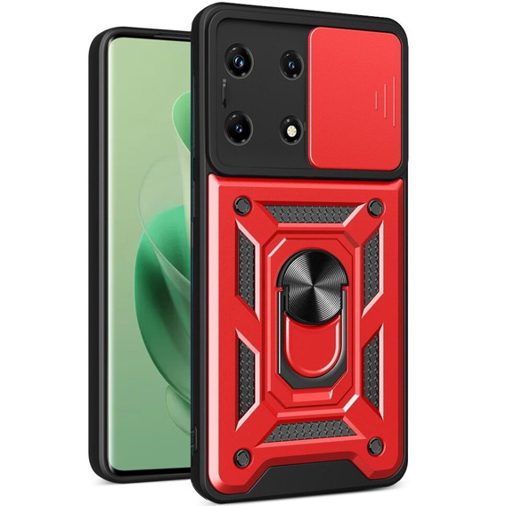 Case for Infinix Zero 30 5G, CamShield Slide, red