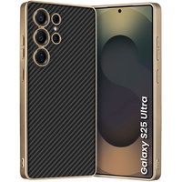 Case for Samsung Galaxy S25 Ultra, GKK Leather, carbon black
