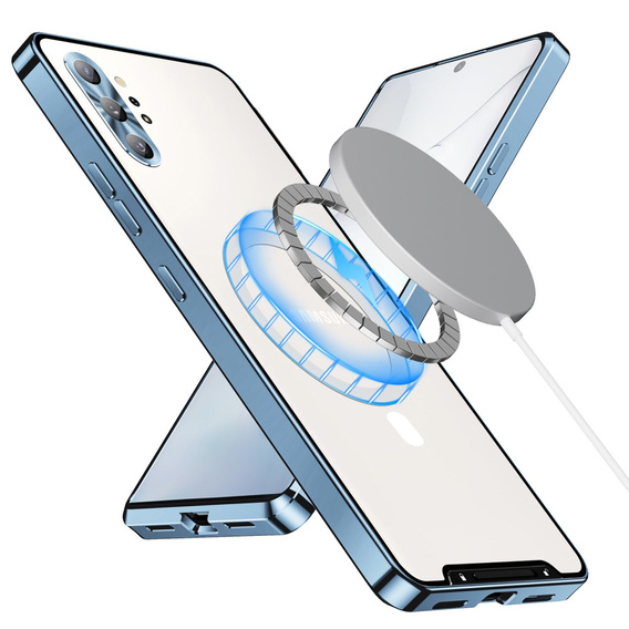 Camera Protection Case for Samsung Galaxy Note 10+ Plus, CamShield MagSafe, transparent / blue