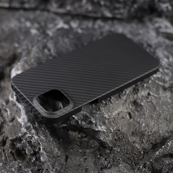 Case for iPhone 14, Aramid Fiber Cover, black