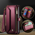 CASEME RFID Leather Wallet Case for Samsung Galaxy S26, red
