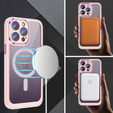 Case for iPhone 15 Pro, ERBORD Impact Guard, MagSafe, pink
