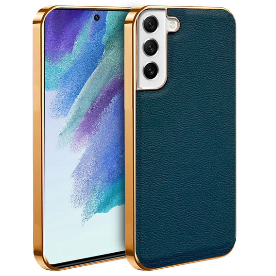 Case for Samsung Galaxy S21 FE 5G, Cowhide Leather, green