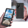 Armored case for Samsung Galaxy S22 Ultra 5G, R-JUST CamShield Slide, black