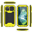 Case for iPhone 13 Mini, R-JUST CamShield Slide, armoured, yellow / black