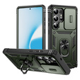 Case for Samsung Galaxy S25 Ultra, KickStand Camera Lens, dark green