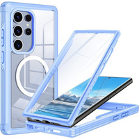 Case for Samsung Galaxy S24 Ultra, Shockproof, with screen film, for MagSafe, blue