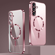 Case for Samsung Galaxy A56, Electro MagSafe, pink rose gold + Screen Glass