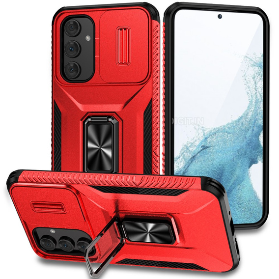 Armored case for Samsung Galaxy A54 5G, armored Slide Ring, red