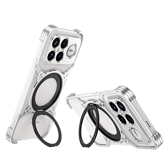 Metal Bumper Case with Magnet and Stand for Xiaomi Poco F8 Ultra