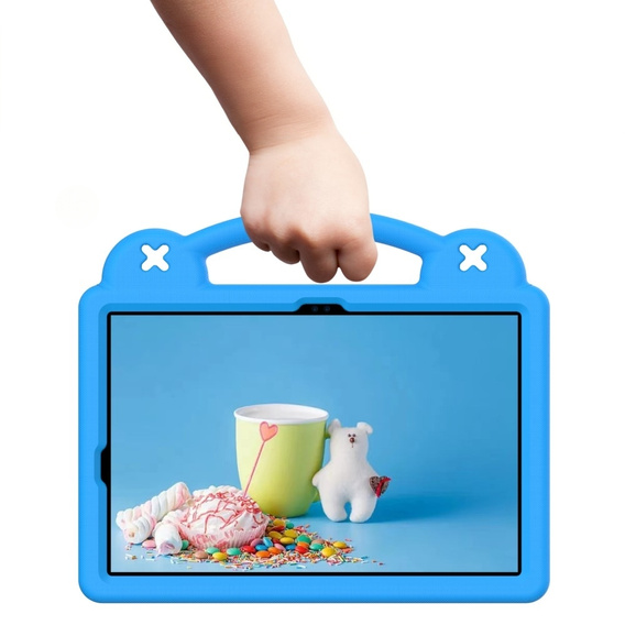 Children's case for Samsung Galaxy Tab S7/S8/S9, Cute Patterns, with stand, blue