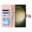 Flap case for Samsung Galaxy S23 Ultra, Wallet, for MagSafe, pink rose gold
