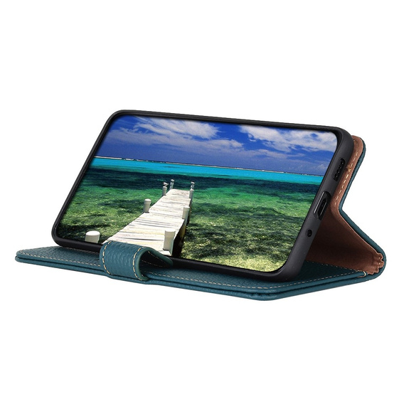 KHAZNEH RFID case for Xiaomi Poco F6, Litchi Texture, green
