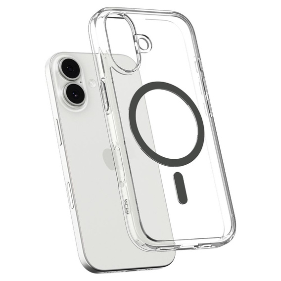 Spigen Ultra Hybrid MagSafe Case for iPhone 17, Clear/Graphite