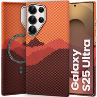 MagSafe's Samsung Galaxy S25 Ultra Case, Carbon Fiber, orange