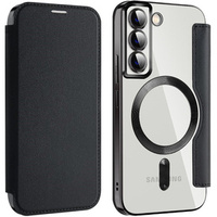 Flip case for Samsung Galaxy S22 5G, RFID Wallet MagSafe CamShield, black