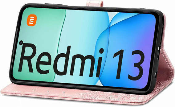Flip case for Xiaomi Redmi 13, Mandala, pink