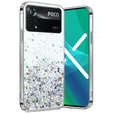 Case for Xiaomi Poco X4 Pro 5G, Glittery, transparent