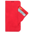 Flip case for Xiaomi Redmi 13C / Poco C65, Card Slot, red