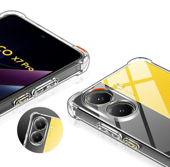 Case for Xiaomi Poco X7 Pro 5G, Dropproof, transparent