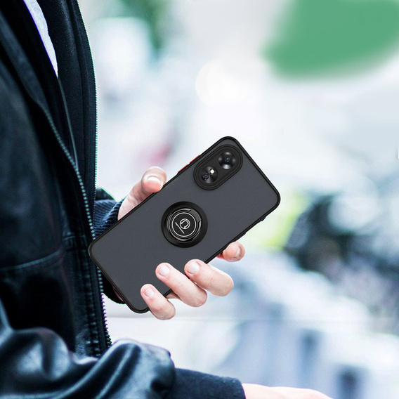 Case for Oppo A98 5G, Frosted Ring, black