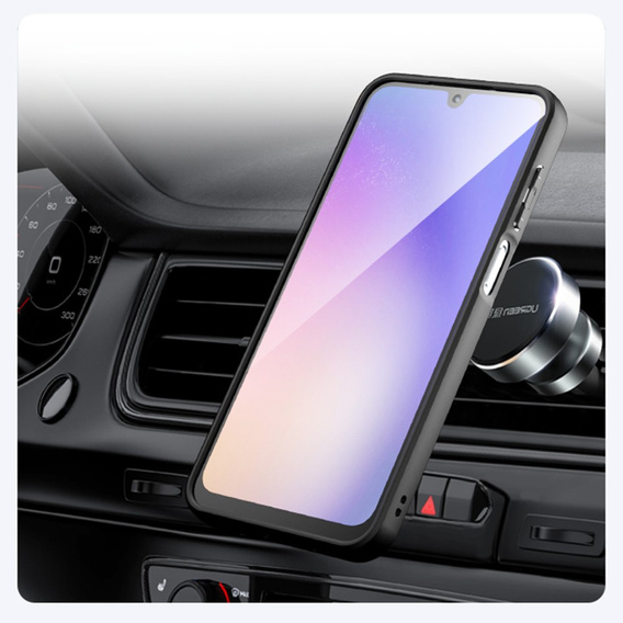 Case for Samsung Galaxy A16, for MagSafe, ERBORD Matt Case, black + Screen Glass