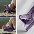 Armored case for Samsung Galaxy S24 Ultra, Dexnor Full Body (Two Frames), purple