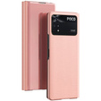 Case for Xiaomi Poco M4 Pro 4G, Clear View, pink rose gold