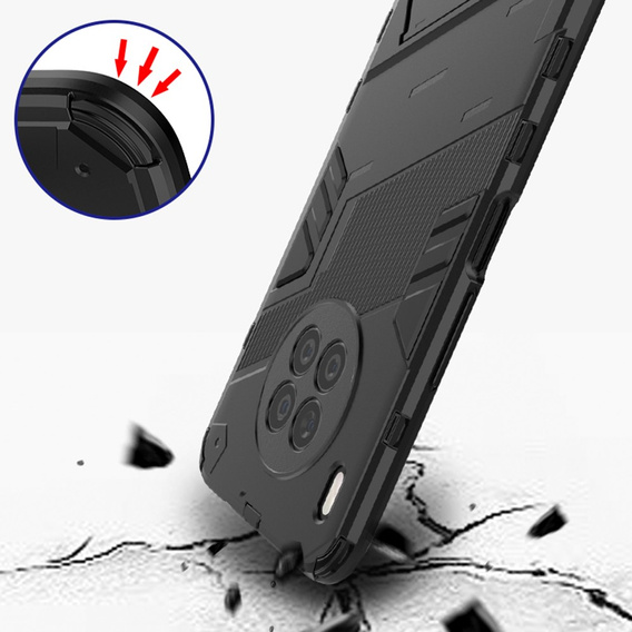Case for Huawei Nova 8i /Honor 50 Lite, Military kickstand, blue