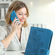 Flip case for Samsung Galaxy A14 4G/5G, Mandala Flower, blue