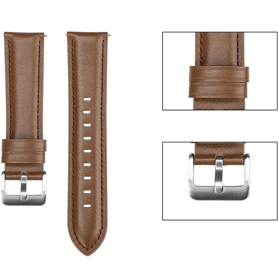 Leather Belt for Samsung Galaxy Watch 42mm - Brown