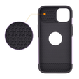 ERBORD MagSafe Cam Slider Case, purple + screen protector for iPhone 13 / iPhone 14