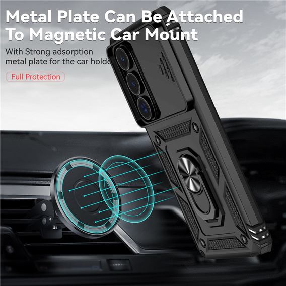 Armoured case with stand and lens cover for Samsung Galaxy S26 Ultra