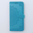 Flip case for Motorola Moto G54 5G, Mandala, blue