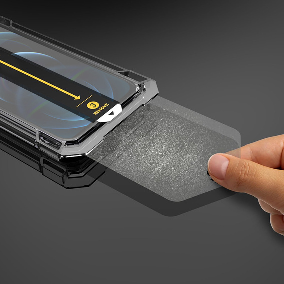 2x Tempered Glass for iPhone 12 Pro Max, ERBORD Easy App Full Screen Protector