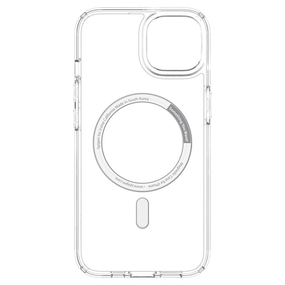 Spigen MagSafe Case for iPhone 13 Mini, Ultra Hybrid, white + 9H Tempered Glass