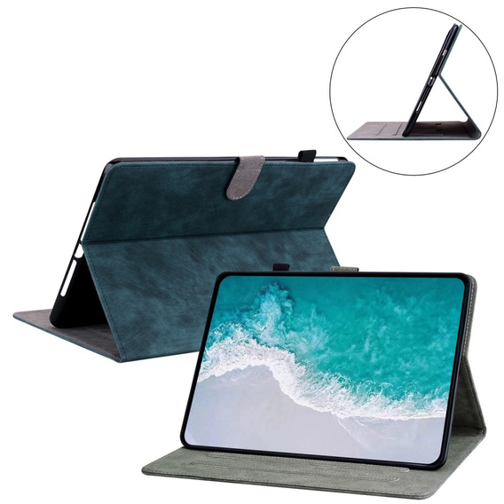 Case for Samsung Galaxy Tab S9, Wallet Pen Slot, blue