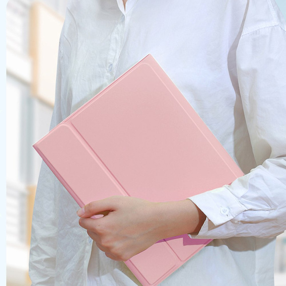 Case + keyboard iPad 9.7 2017 / iPad 9.7 2018 / Air / Air 2, pink rose gold
