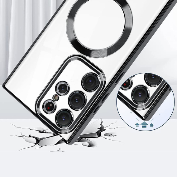 Case for Samsung Galaxy S23 Ultra, MagSafe Hybrid, black