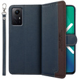 Flip case for Xiaomi Redmi Note 12S 4G, KHAZNEH RFID, blue / brown