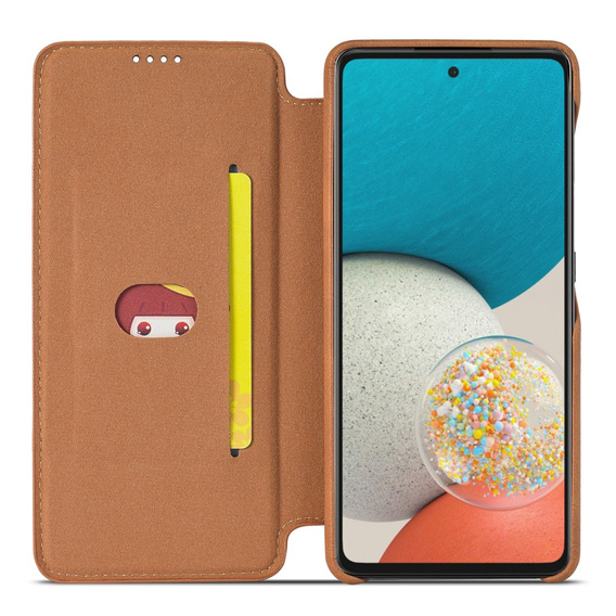 Flip case for Samsung Galaxy A53 5G, LC.IMEEKE, brown