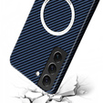 Case for Samsung Galaxy S22 Plus, Magsafe Slim Carbon, blue