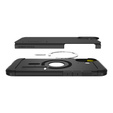 Spigen case for iPhone 16, Tough Armor Mag MagSafe, black + 9H Tempered Glass